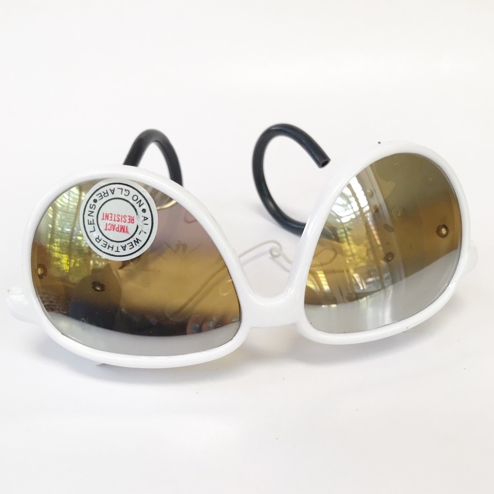 APOLLO All Weather Sunglasses w/Leather Shields Wh - Picture 9 of 11